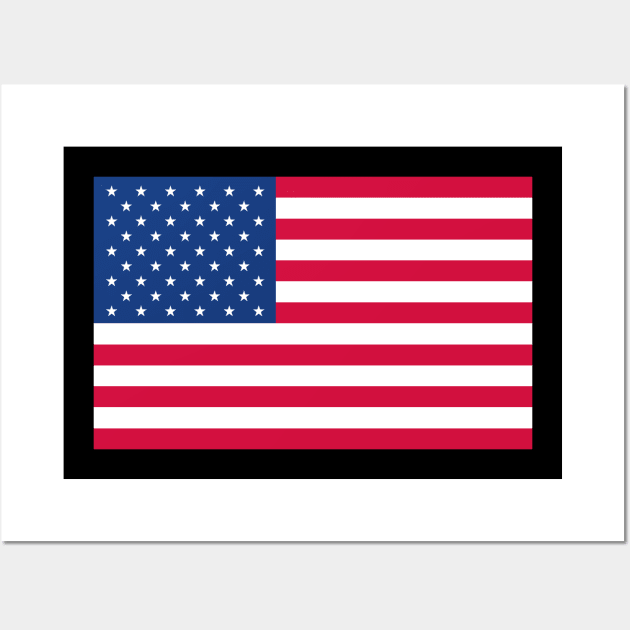 American Flag Tshirt designers Wall Art by Therain3401